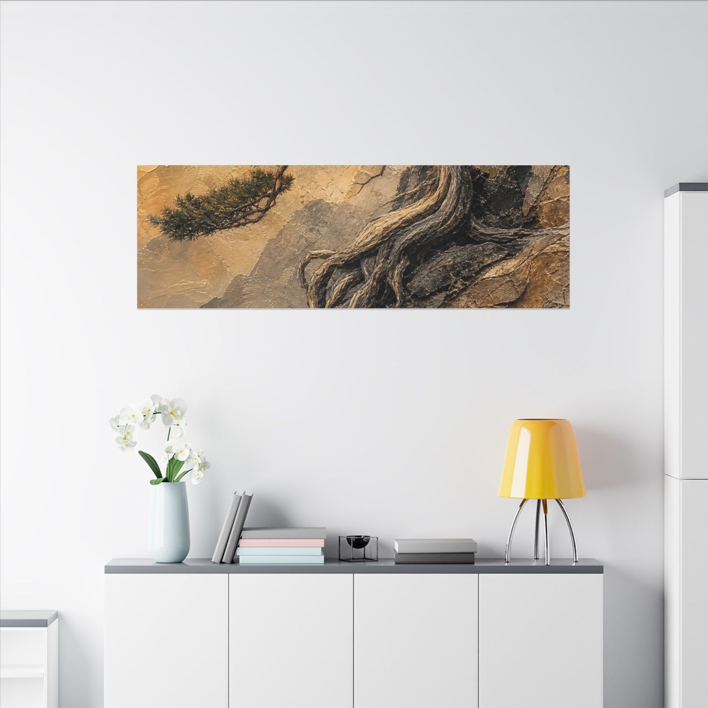 Summer Pine Tree Texture Canvas Art | Cozy Decor