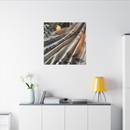 Fukinsei Silk Drape Canvas Art - Japandi Japanese Pattern