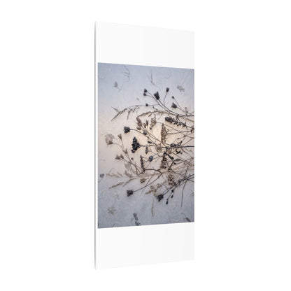 Elegant Dried Flowers Canvas Art - Japanese Pattern Japandi