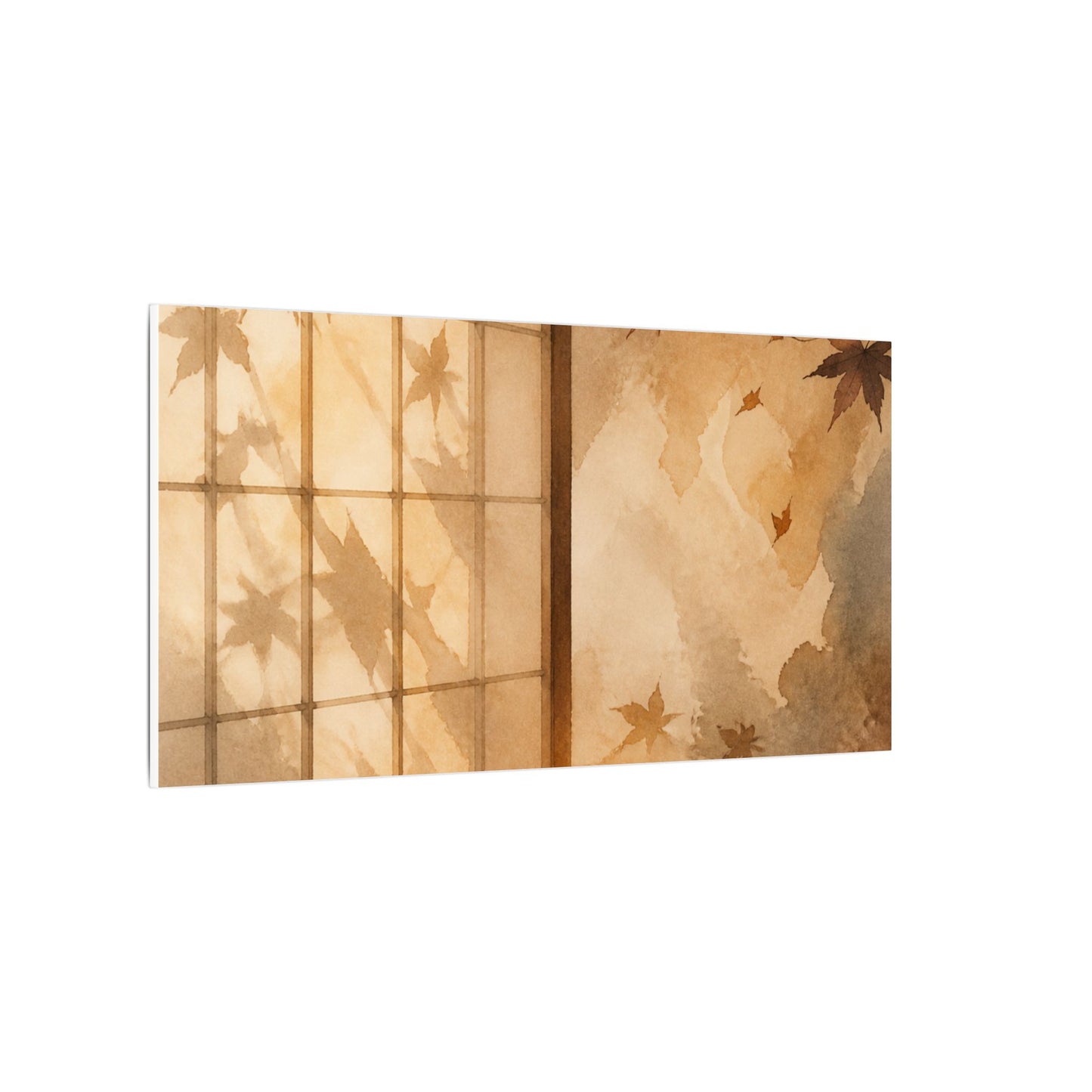 Candlelight Shoji Screen Canvas Art - Japandi Ma