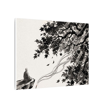 Serene Incense Smoke Canvas Art - Ukiyo E Inspired Zen