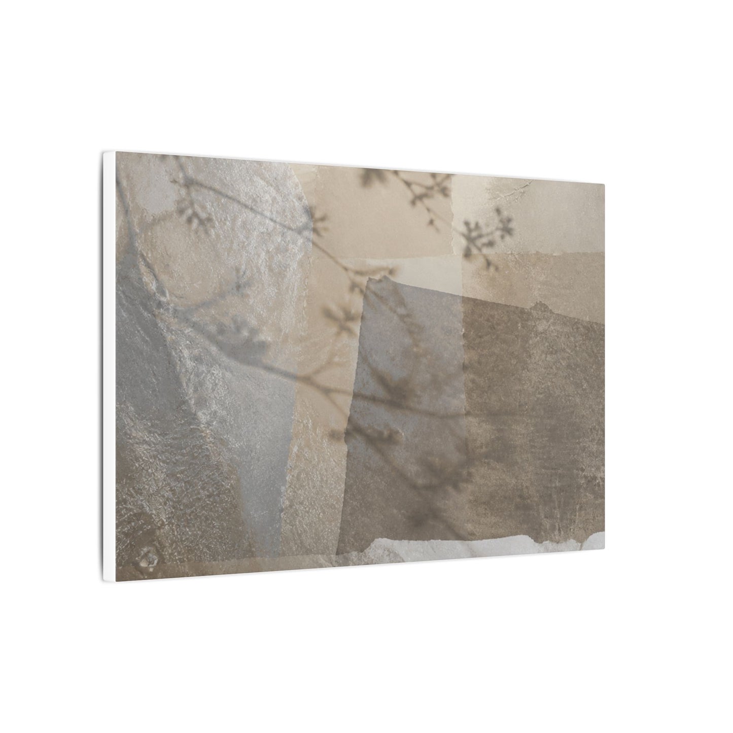 Neutral Shadow Play Canvas Art - Texture Japandi