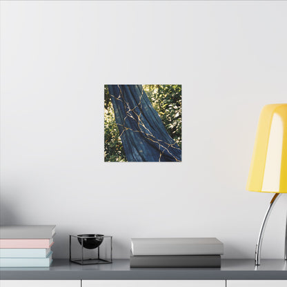 Resilient Silk Drape Canvas Art - Gold Repair Kintsugi