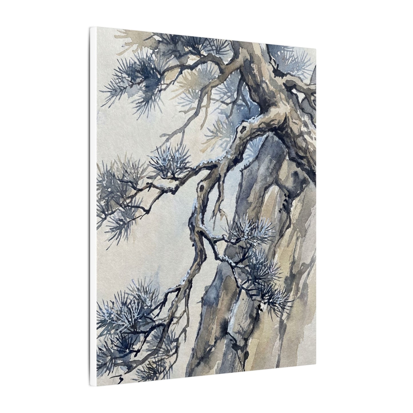 Moonlight Pine Tree Canvas Art - Japandi Seijaku