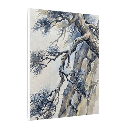 Moonlight Pine Tree Canvas Art - Japandi Seijaku