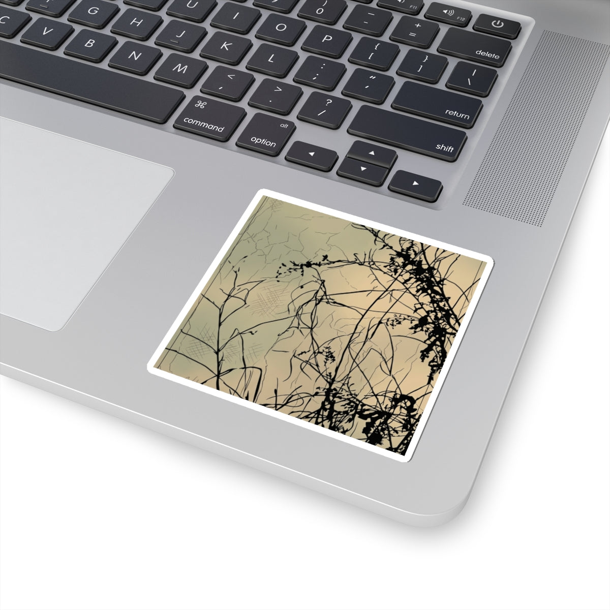 Cozy Torii Gate Sticker - Minimal Line Japandi Art Print