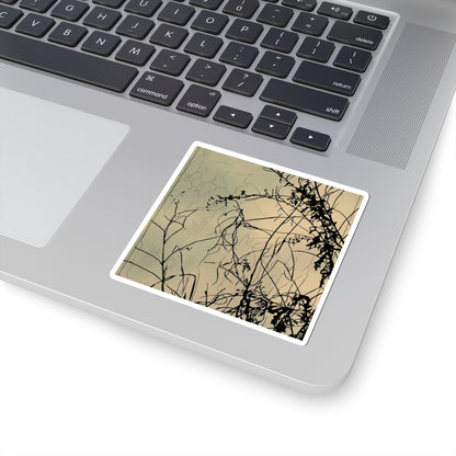 Cozy Torii Gate Sticker - Minimal Line Japandi Art Print