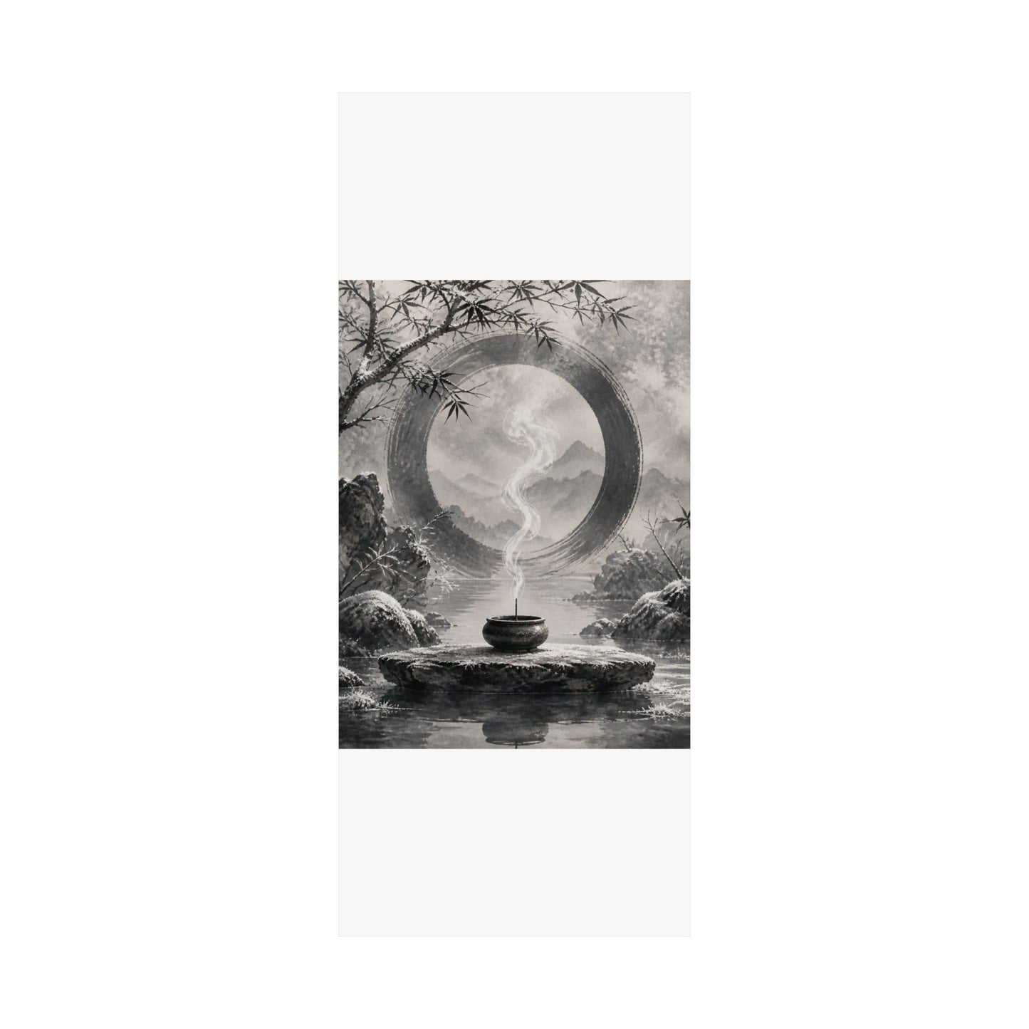 Dappled Incense Smoke Wall Art Print - Zen Seijaku