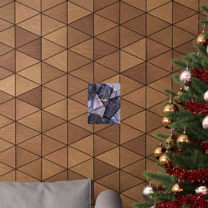 Artful Paper Fold Wall Art Print - Gold Vein Kintsugi