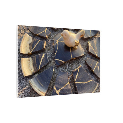 Golden Hour Broken Pottery Canvas Art - Kintsugi Datsuzoku