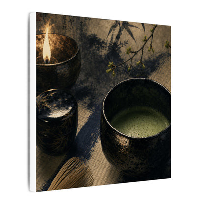 Ma Tea Ceremony Canvas Art - Zen Sumi E