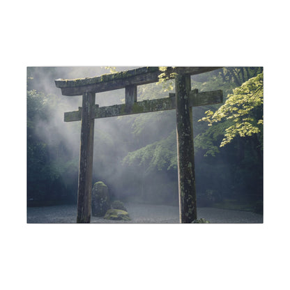 Torii Gate Canvas Art | Spring Zen Karesansui Art