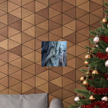 Silk Drape Winter Wall Art Print | Japandi Elegant Design