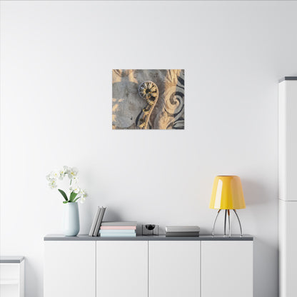 Fern Unfurling Canvas Art | Winter Japandi Japanese Pattern Art