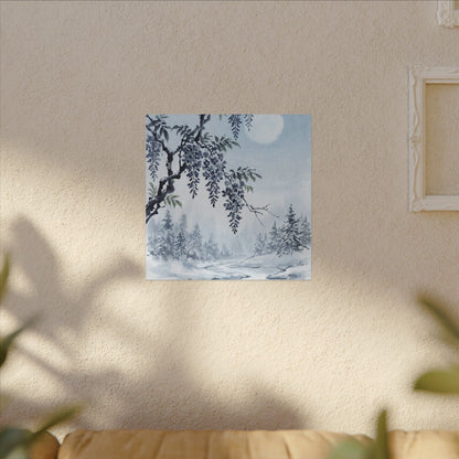 Seijaku Wisteria Canvas Art - Zen Sumi E