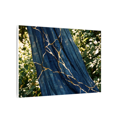 Resilient Silk Drape Canvas Art - Gold Repair Kintsugi