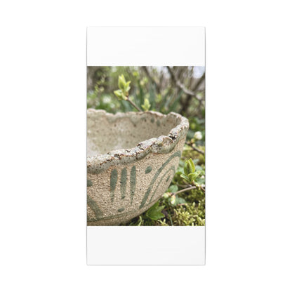 Elegant Ceramic Bowl Canvas Art - Japanese Pattern Japandi