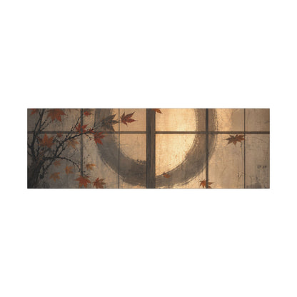 Shoji Screen Texture Canvas Art | Earthy Japandi Art