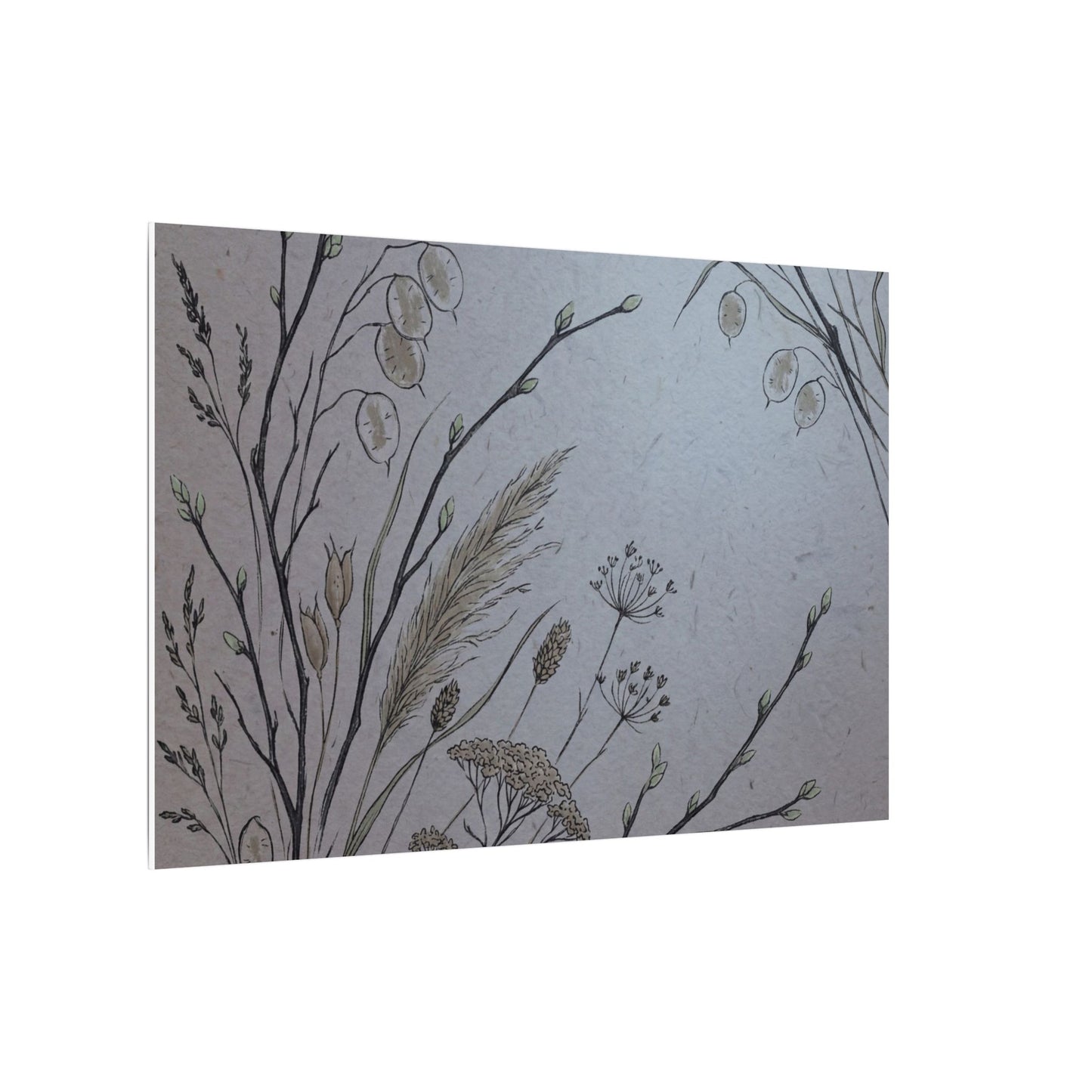 Spring Dried Flowers Japanese Pattern Canvas Art | Cozy Decor