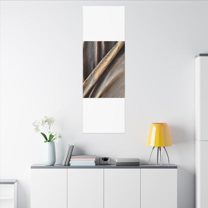 Warm Silk Drape Canvas Art - Japanese Pattern Japandi