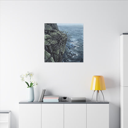 Pine Tree Spring Canvas Art | Japandi Neutral Design