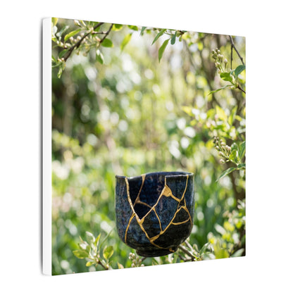 Kintsugi Broken Pottery in Dappled | Broken Beauty Canvas Art