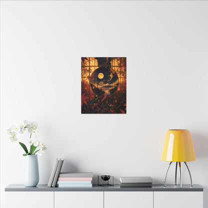 Beautiful Shoji Screen Canvas Art - Gold Vein Kintsugi