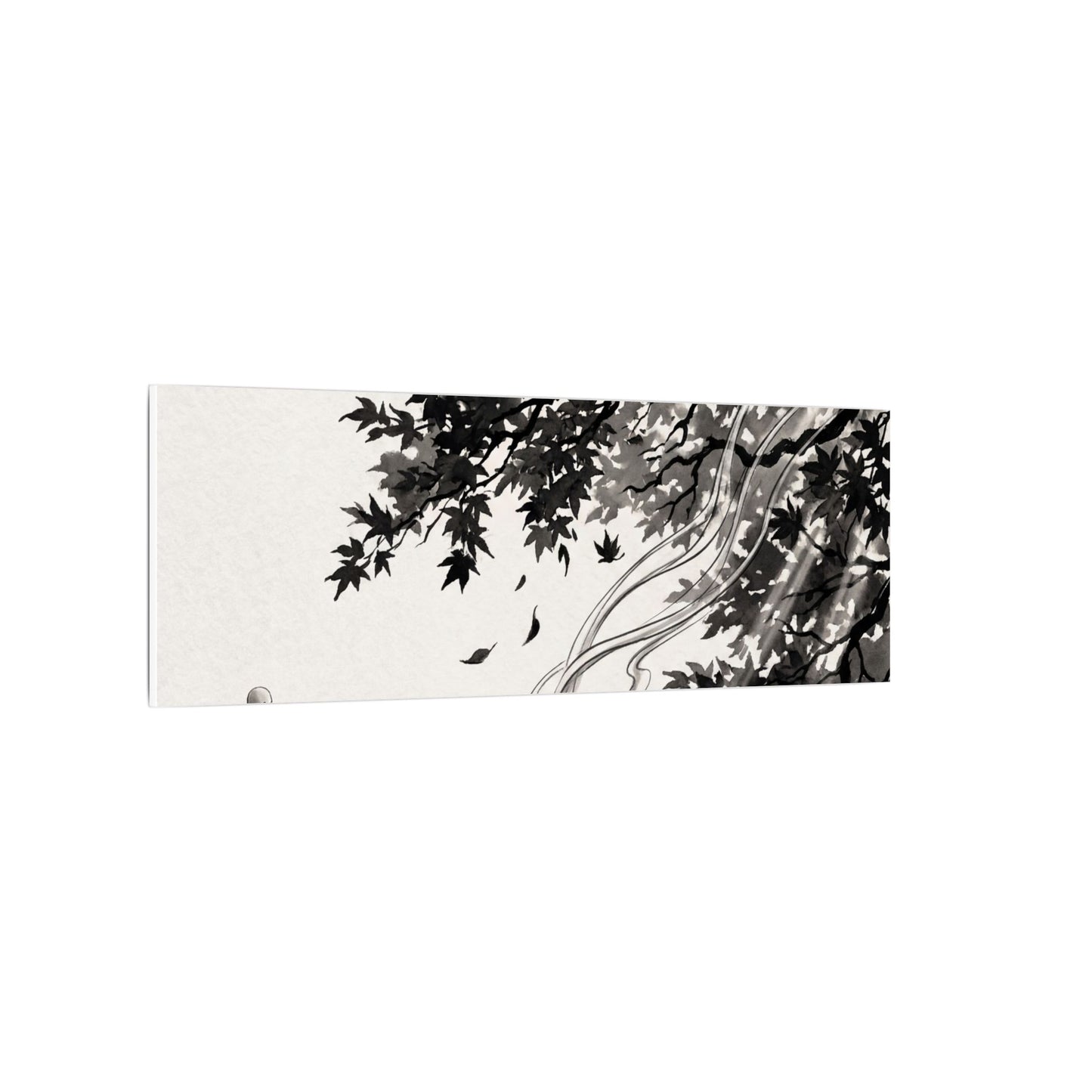 Serene Incense Smoke Canvas Art - Ukiyo E Inspired Zen