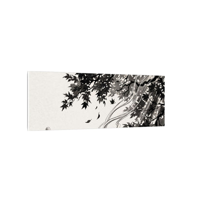 Serene Incense Smoke Canvas Art - Ukiyo E Inspired Zen
