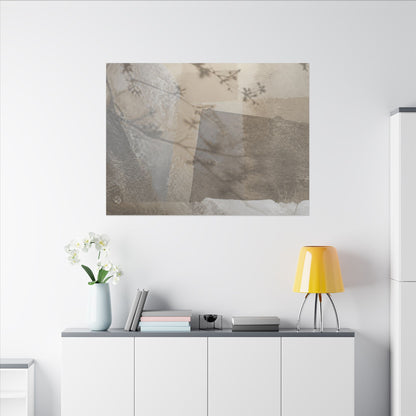 Neutral Shadow Play Canvas Art - Texture Japandi