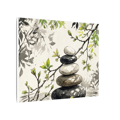 Spring River Stones Japanese Pattern Canvas Art | Elegant Decor