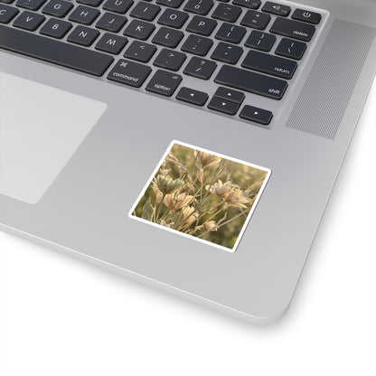 Dried Flowers Summer Sticker | Japandi Elegant Design
