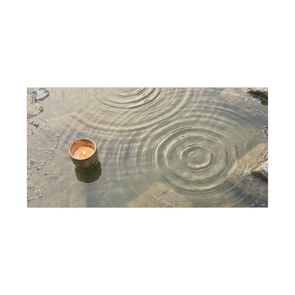 Water Ripple Canvas Art | Winter Japandi Japanese Pattern Art