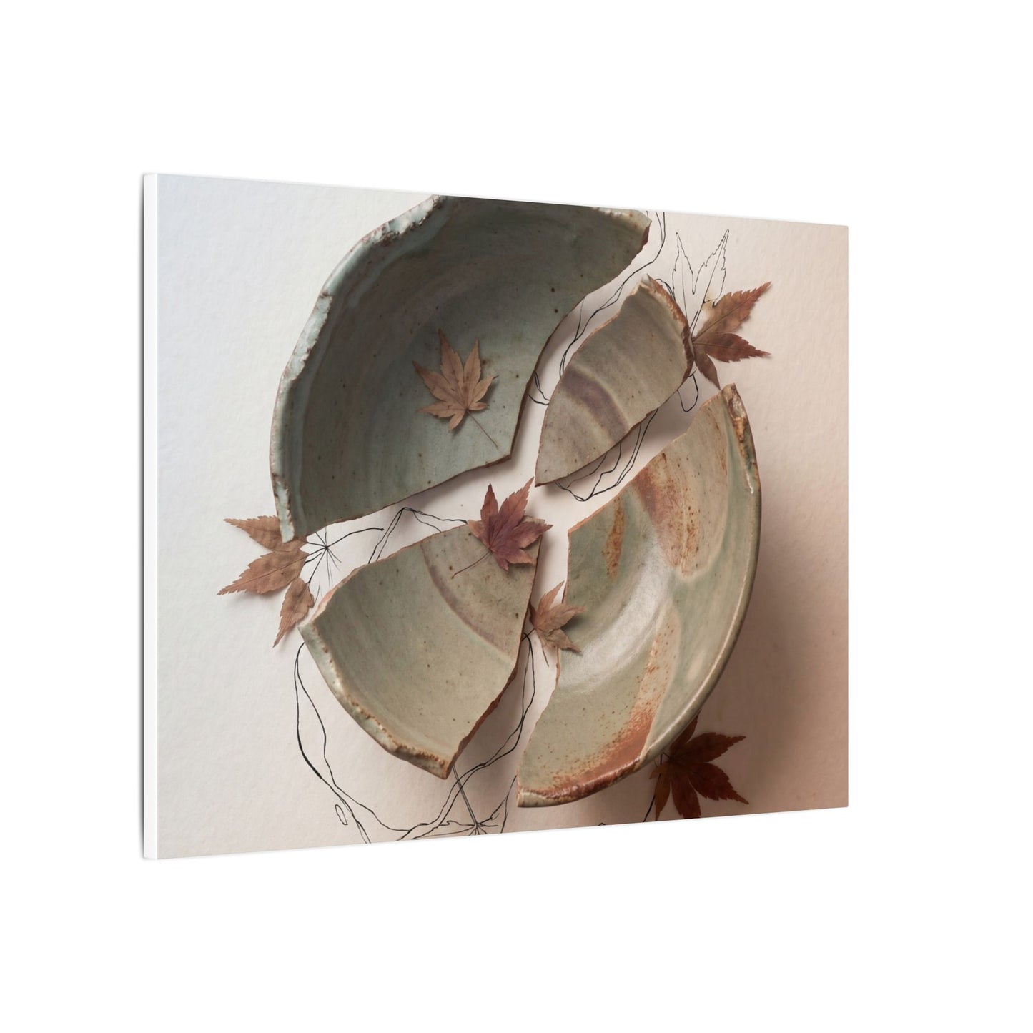 Dawn Ceramic Bowl Canvas Art - Japandi Fukinsei