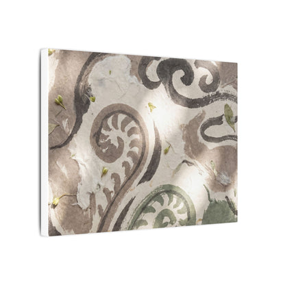Dappled Ink Brushstroke Canvas Art - Japandi Ma