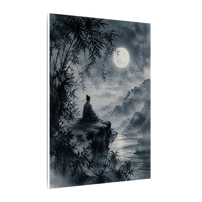 Ink Brushstroke Sumi E Canvas Art | Serene Zen Art