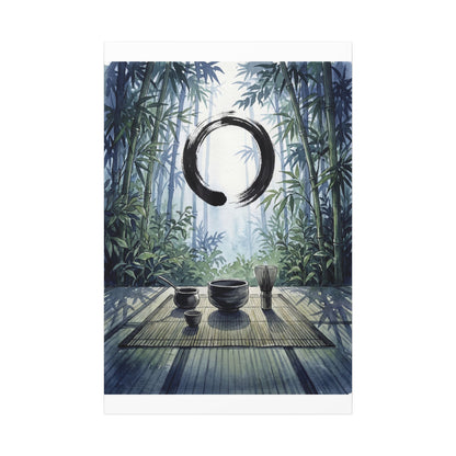 Seijaku Tea Ceremony Canvas Art - Zen Enso