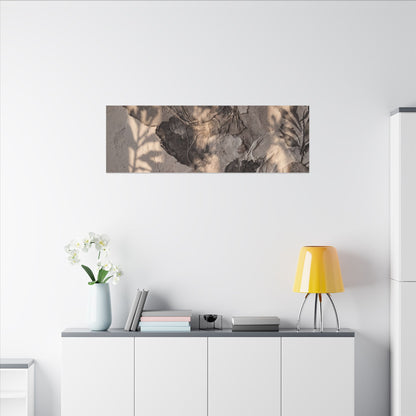 Shadow Play Summer Canvas Art | Japandi Elegant Design