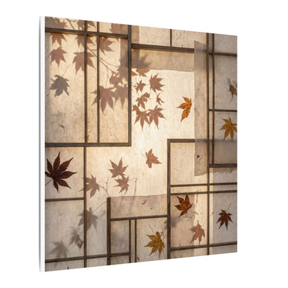 Shoji Screen Japanese Pattern Canvas Art | Neutral Japandi Art