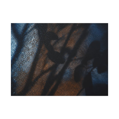 Moonlight Shadow Play Canvas Art - Dark Japandi Ma