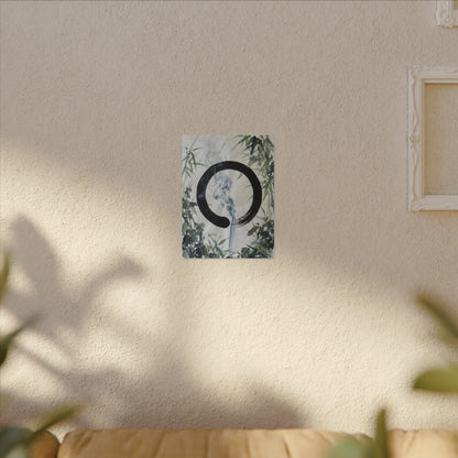 Zen Incense Smoke in Moonlight | Enso Canvas Art