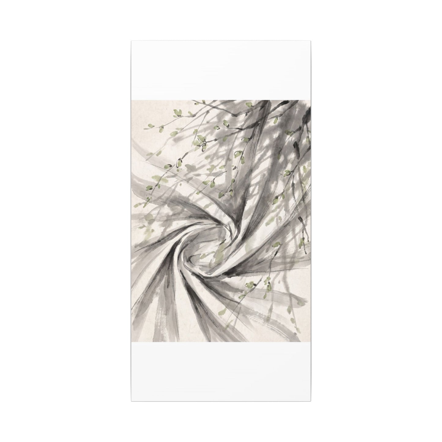 Silk Drape Spring Canvas Art | Zen Contemplative Design