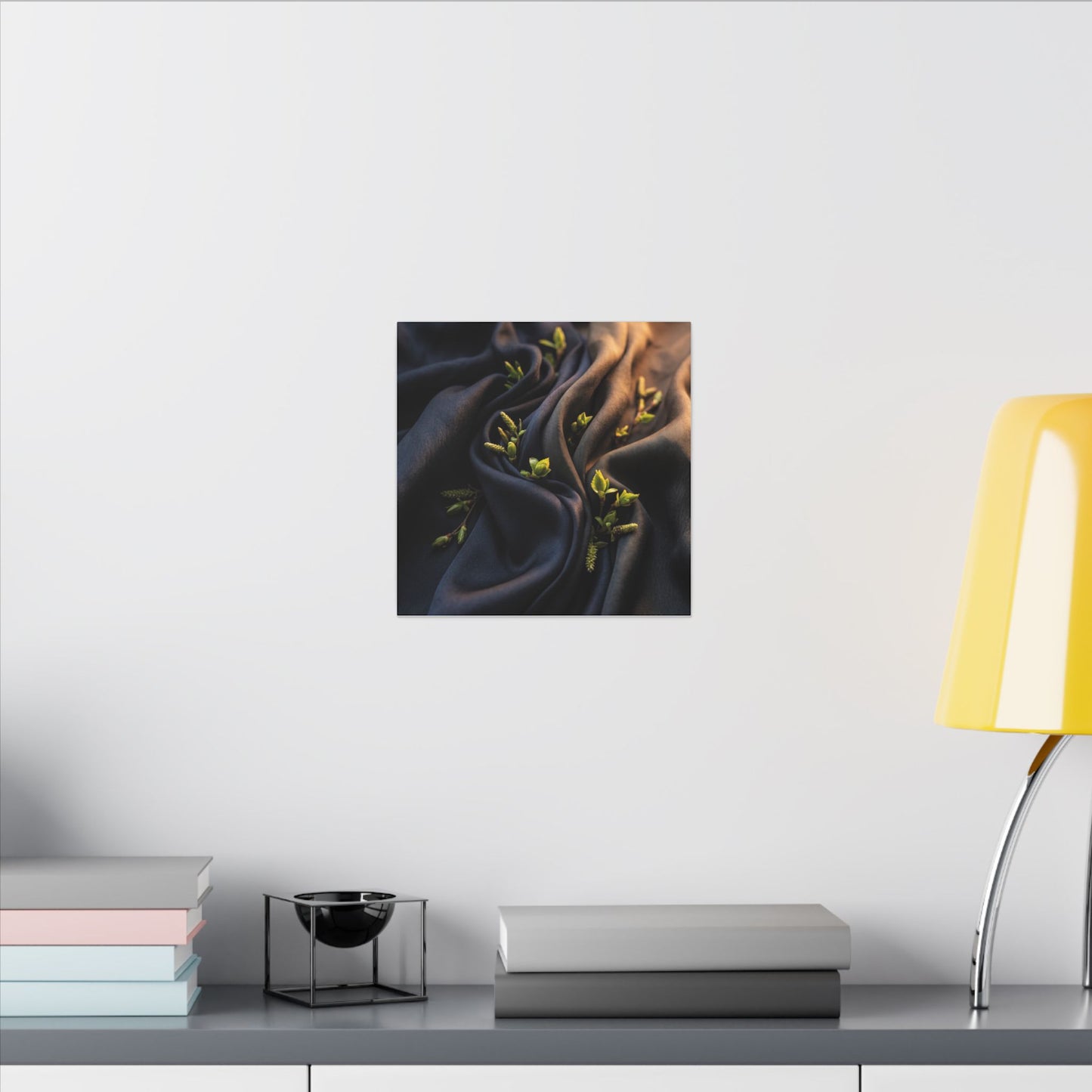 Spring Silk Drape Moody Minimal Canvas Art | Luxurious Decor