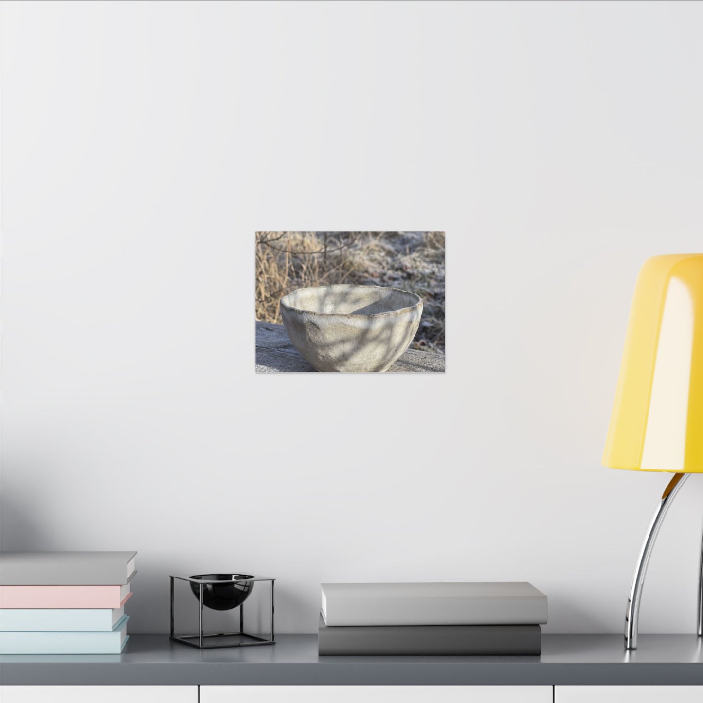 Dappled Ceramic Bowl Canvas Art - Japandi Fukinsei