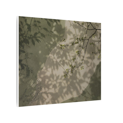 Neutral Shadow Play Canvas Art - Japanese Pattern Japandi