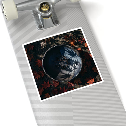 Dappled Ceramic Bowl Sticker - Dark Japandi Kanso