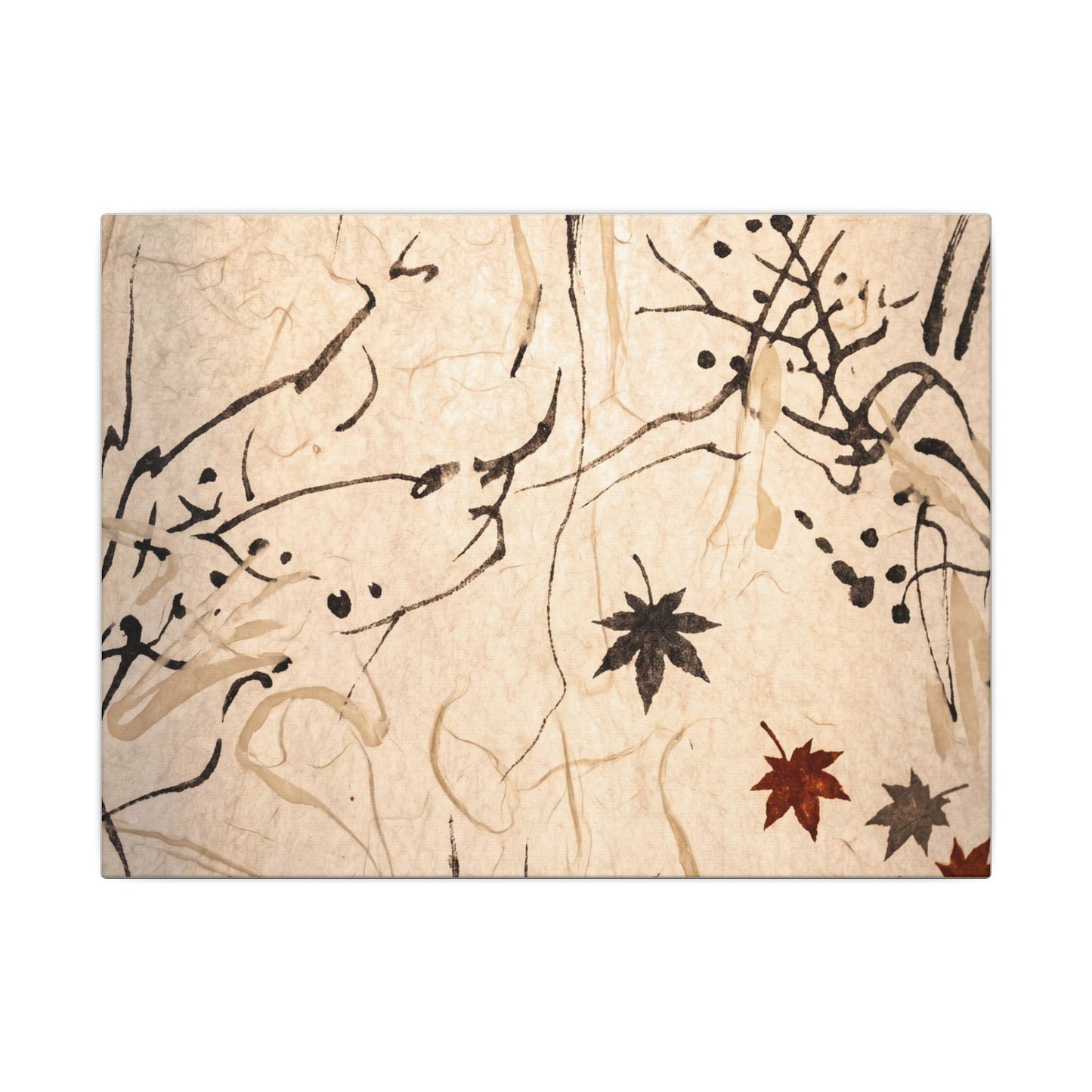 Golden Hour Shoji Screen Canvas Art - Japandi Fukinsei