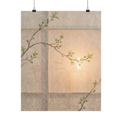 Fukinsei Shoji Screen Wall Art Print - Japandi Minimal Line Art Print