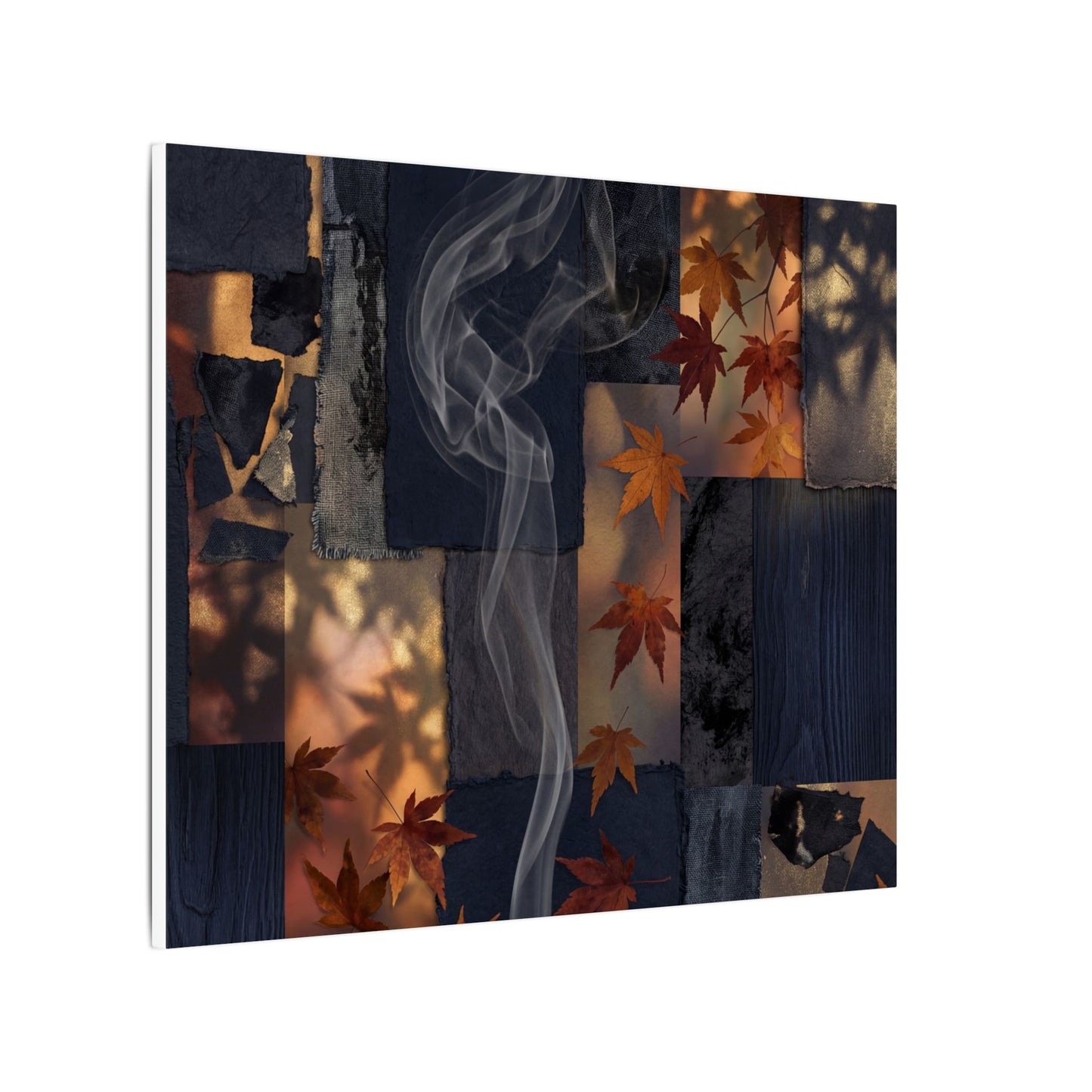 Autumn Incense Smoke Dark Texture Canvas Art | Sophisticated Decor
