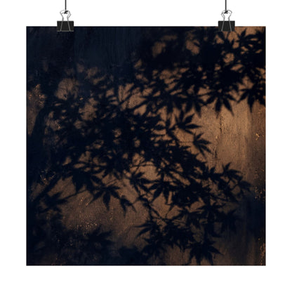 Shadow Play Shadow Zen Wall Art Print | Atmospheric Dark Japandi Art